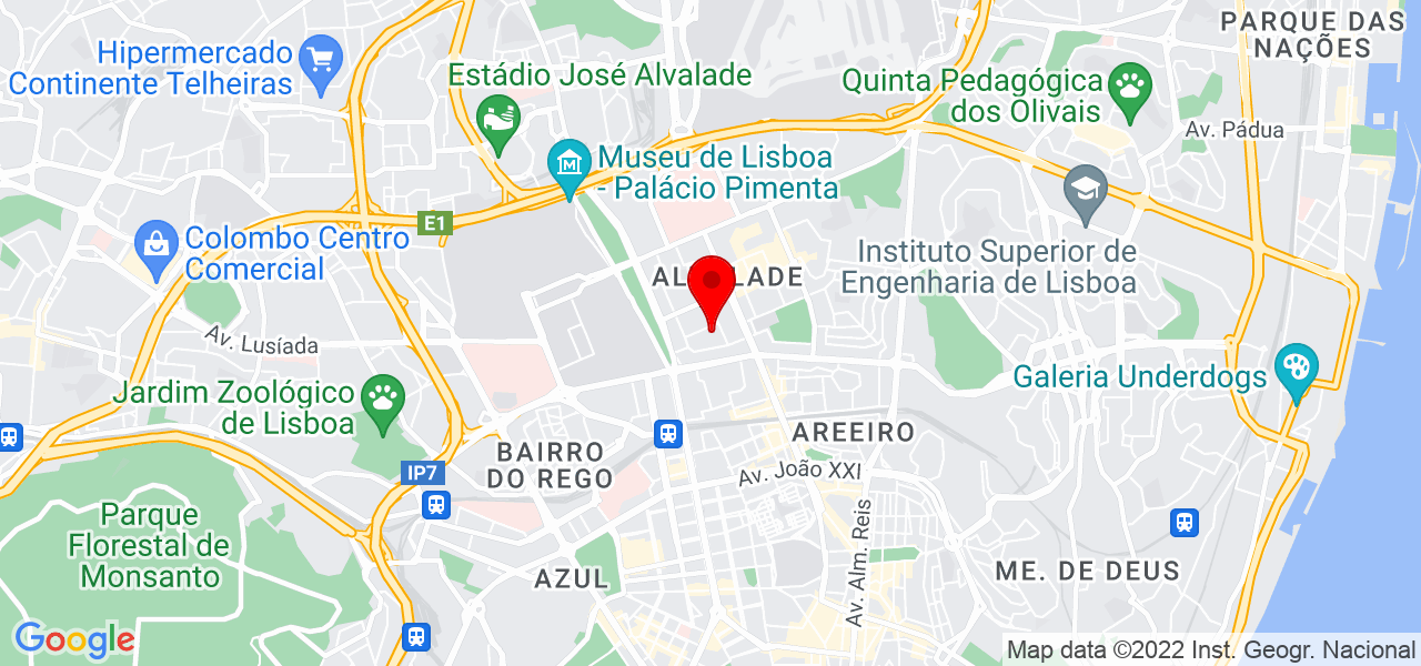 Gislene Sequeira - Lisboa - Lisboa - Mapa