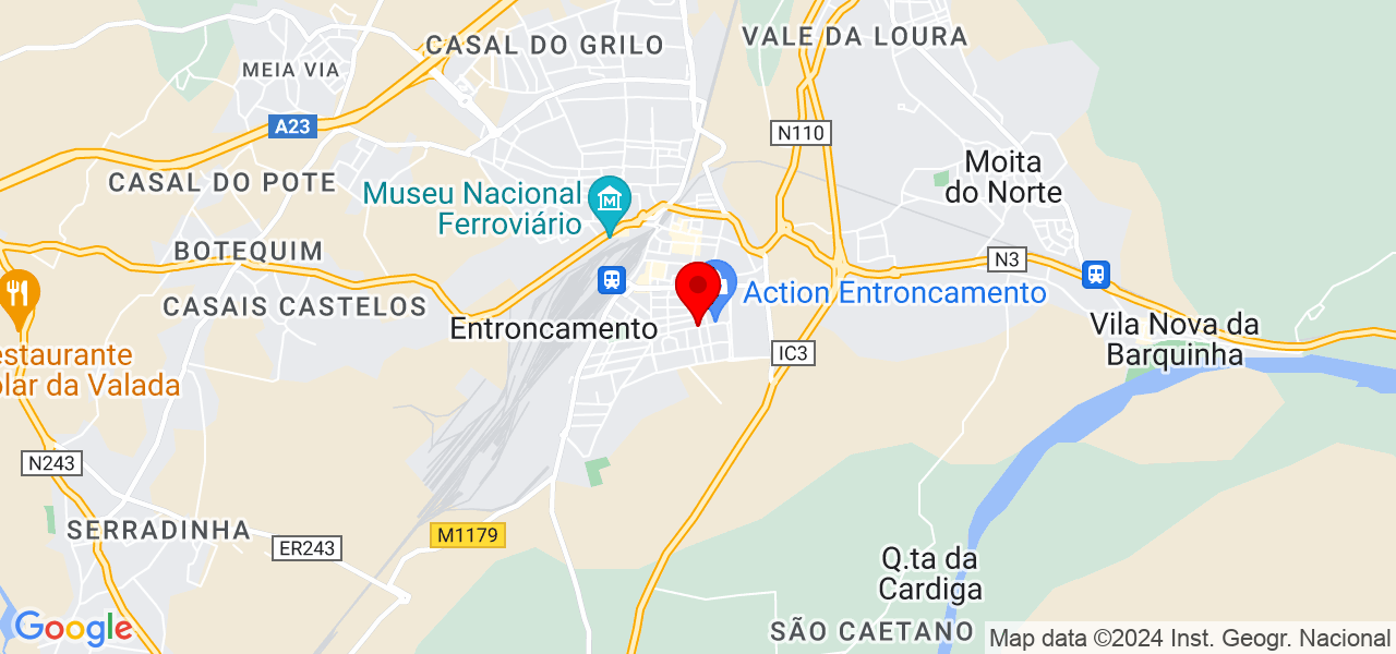 Paula Farias - Santarém - Entroncamento - Map