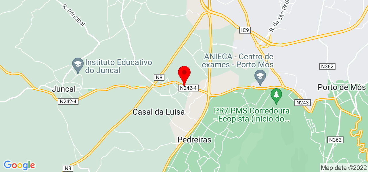 Leandro - Leiria - Porto de Mós - Mapa
