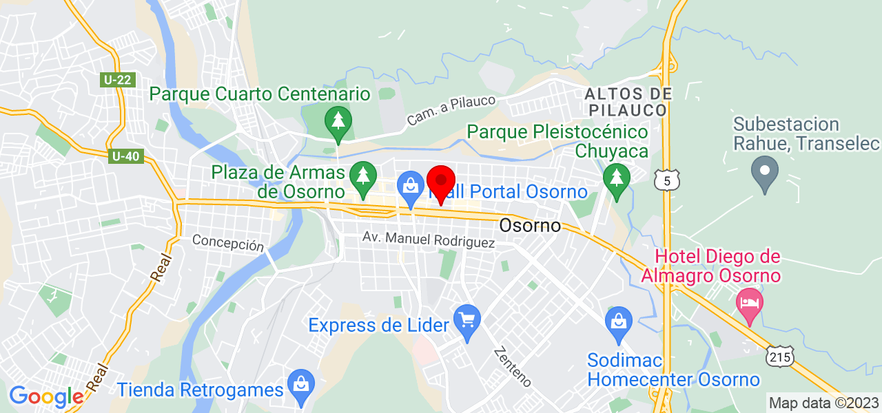 Luis Alfredo C&aacute;rdenas - Los Lagos - Osorno - Mapa