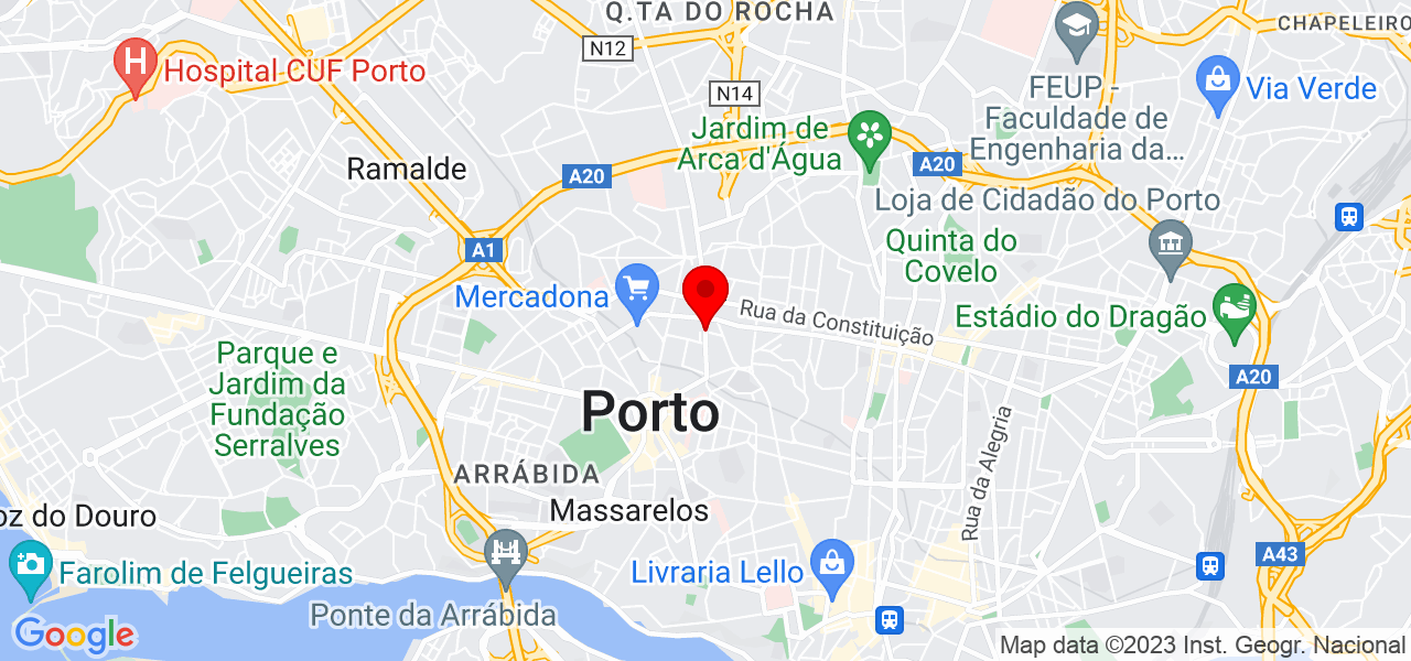 Betiana Lopez - Porto - Porto - Mapa