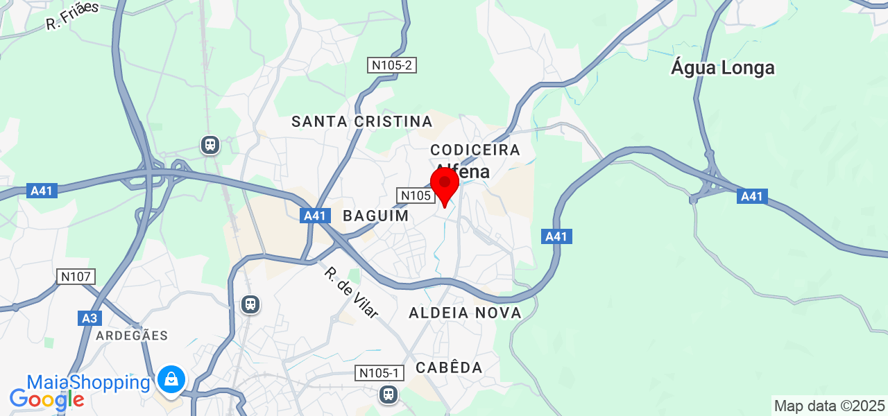 GH fretes e Mudan&ccedil;as - Porto - Valongo - Mapa