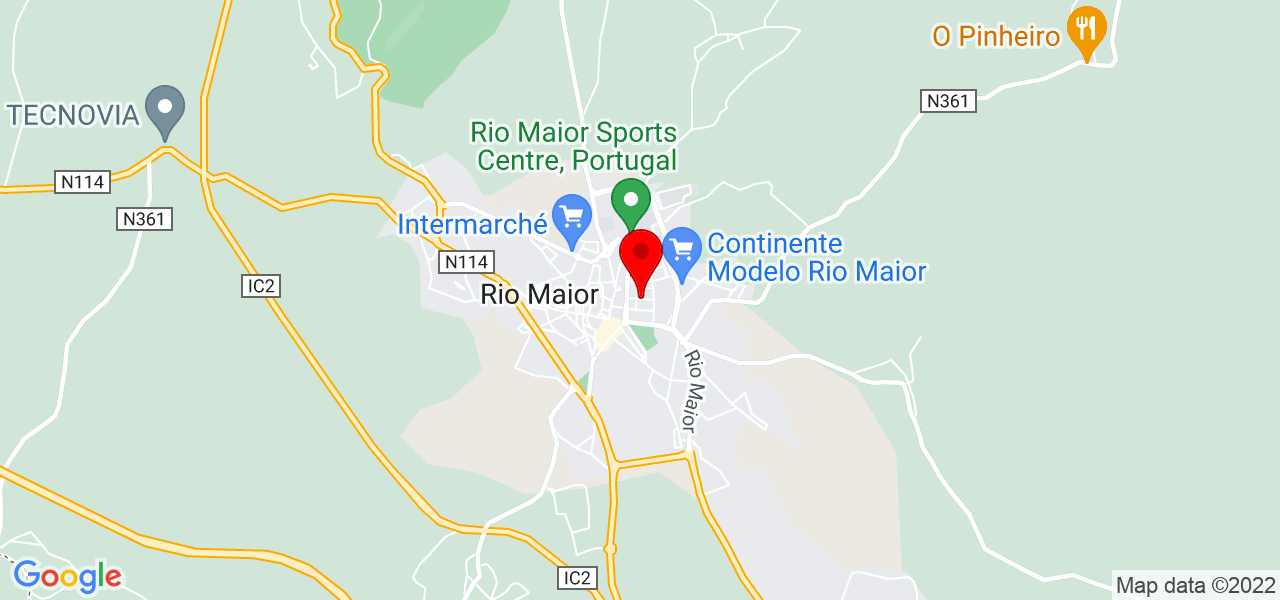 Klaudya Jesus - Santarém - Rio Maior - Mapa