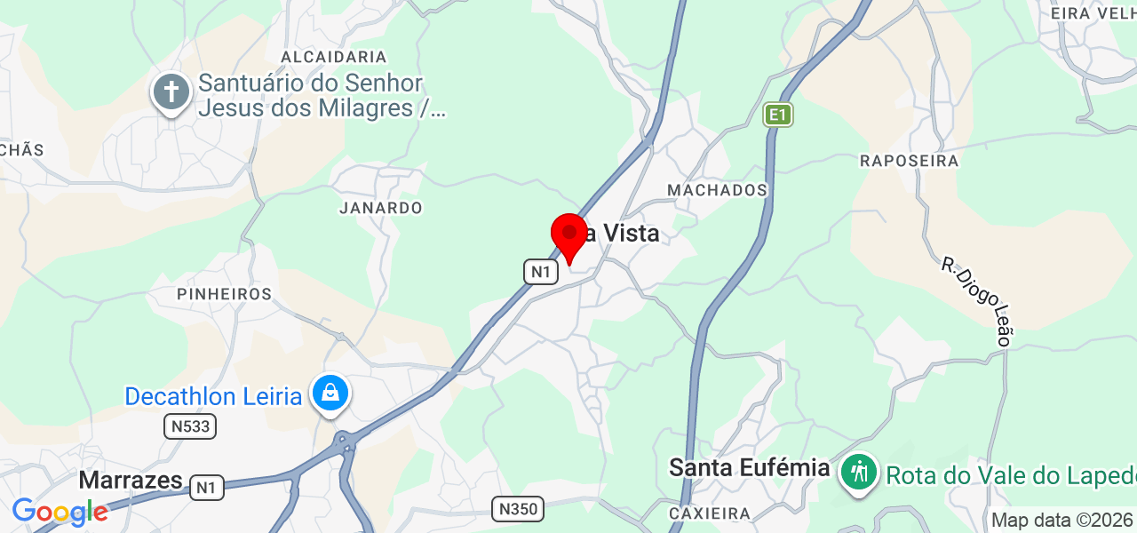 HUGO &amp; RAMOS ARBORISTA - Leiria - Leiria - Mapa