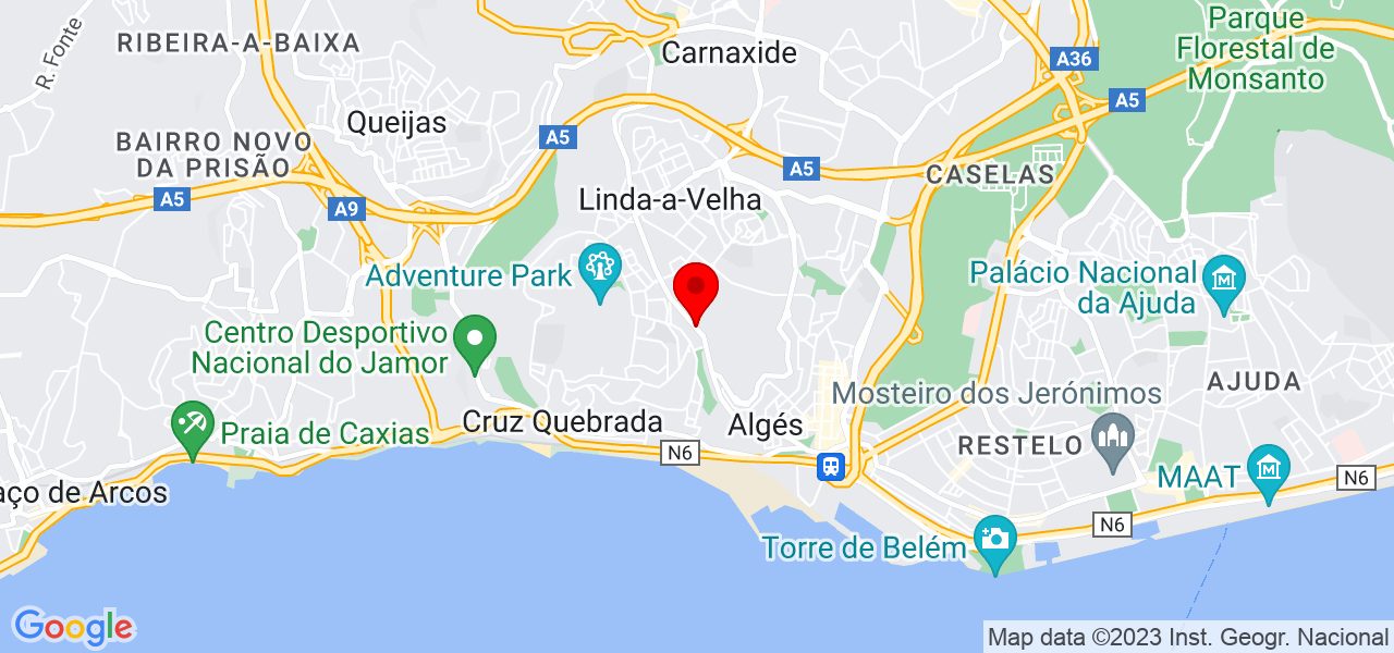 Aristides Mendes - Lisboa - Oeiras - Mapa