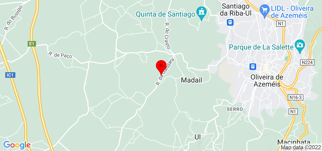 Miguel &Acirc;ngelo Costa - Aveiro - Oliveira de Azeméis - Mapa