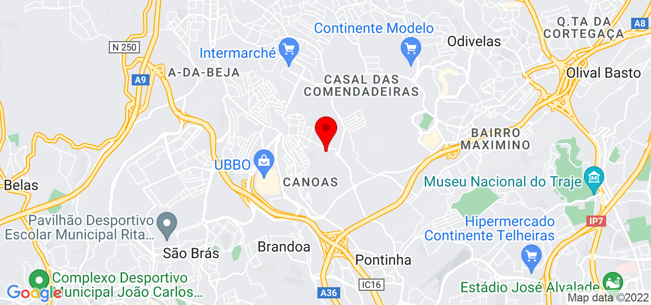 Jeferson Pladur - Lisboa - Odivelas - Mapa