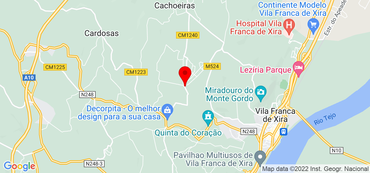 HF CARPINTARIA - Lisboa - Vila Franca de Xira - Mapa