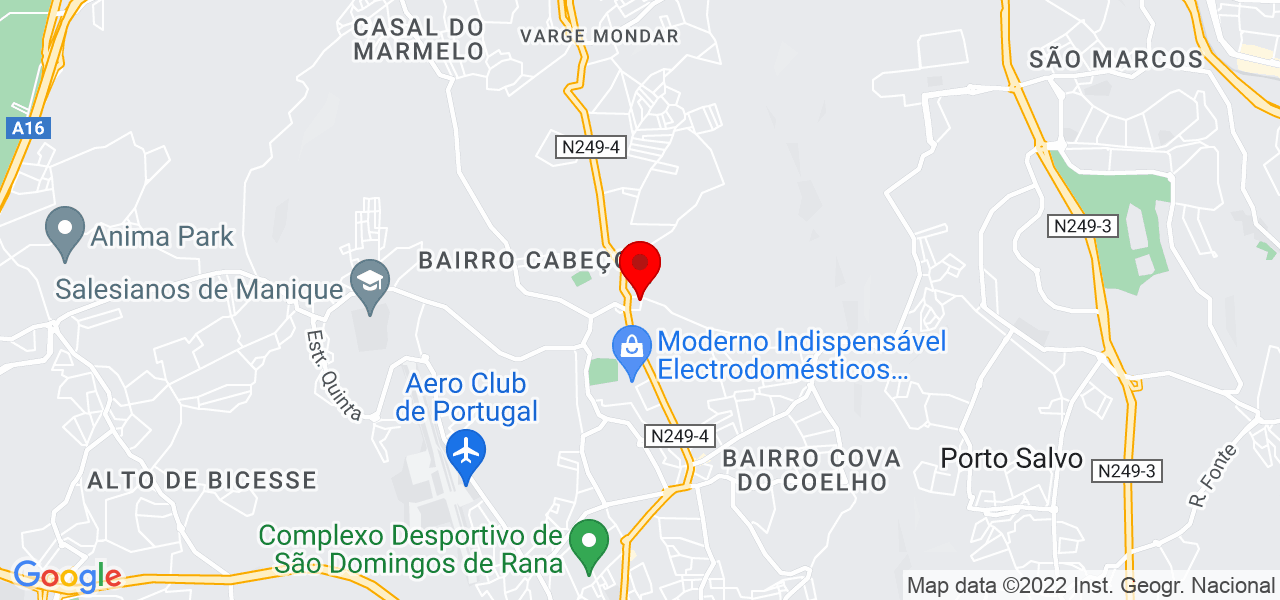 Daniela Mainhas - Lisboa - Cascais - Mapa