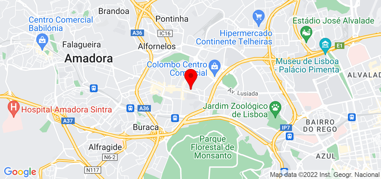 Cl&iacute;nica Dr. Avelar - Lisboa - Lisboa - Mapa