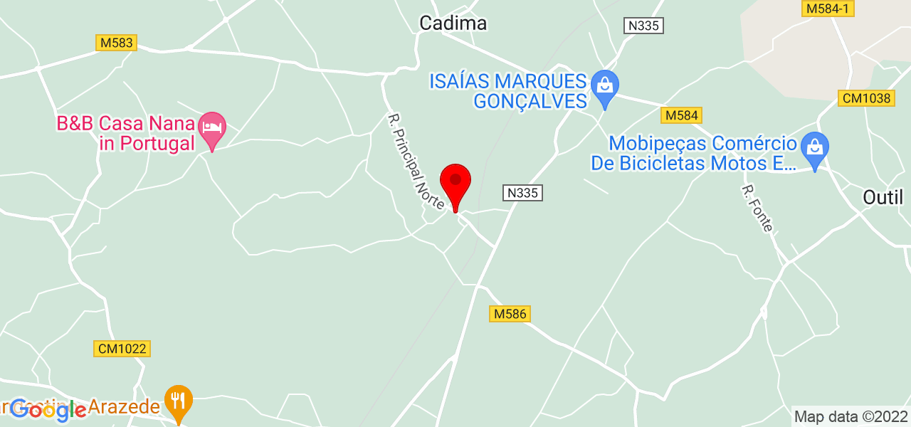 Marcela Antunes - Coimbra - Cantanhede - Mapa