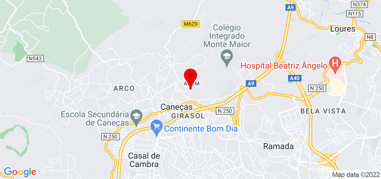 Belisanda Carreira - Lisboa - Odivelas - Mapa