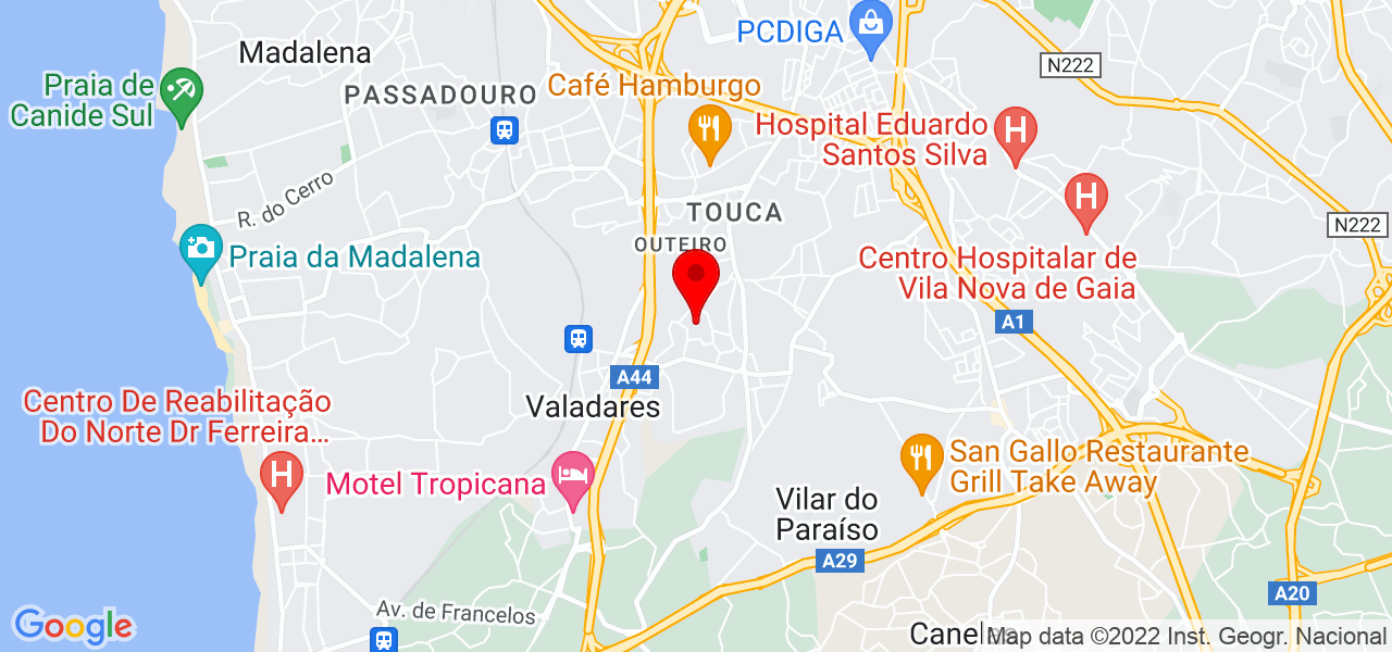 Valesca - Porto - Vila Nova de Gaia - Mapa