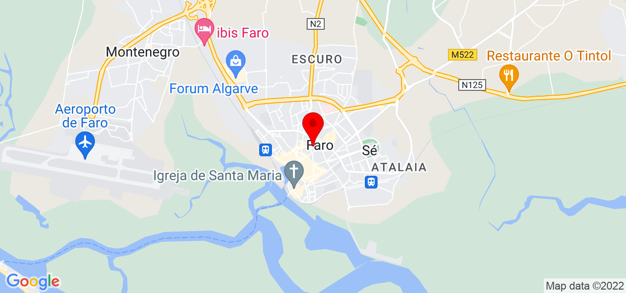 Cl&aacute;udia mileny - Faro - Faro - Mapa