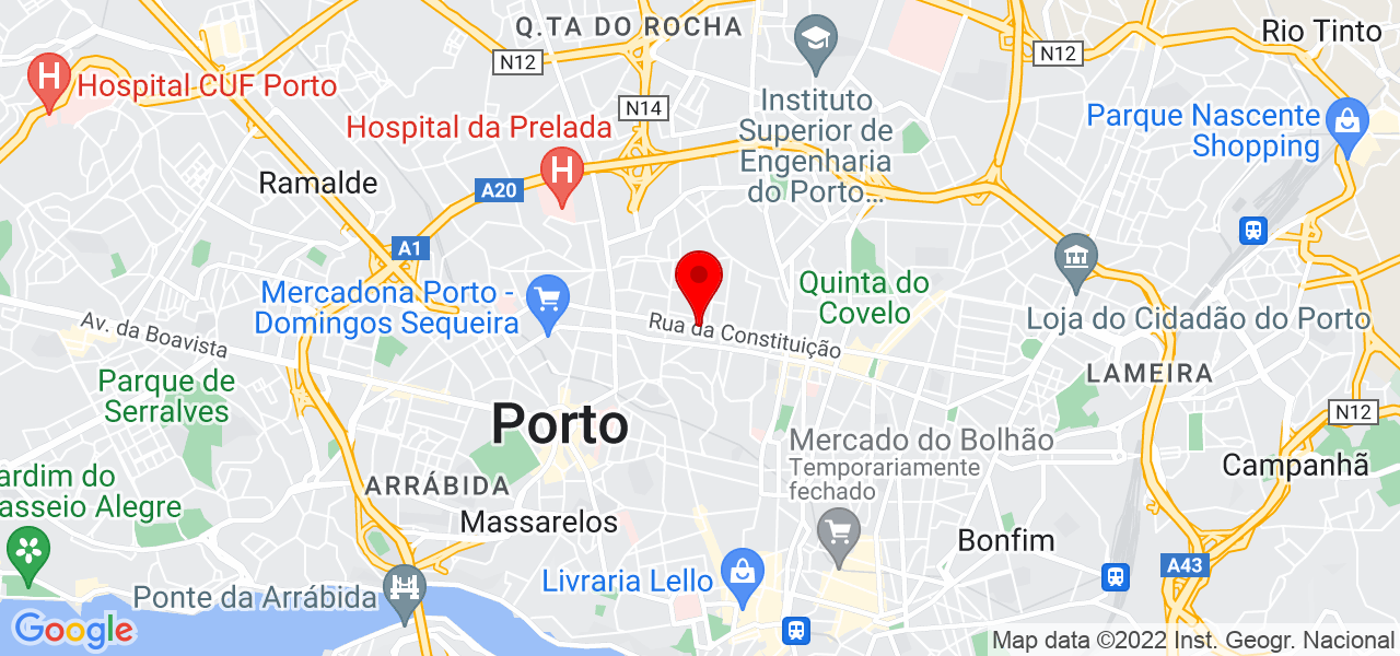 F&aacute;tima Serra - Porto - Porto - Mapa