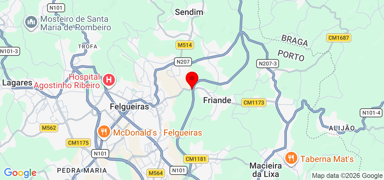 Neuza - Porto - Felgueiras - Mapa