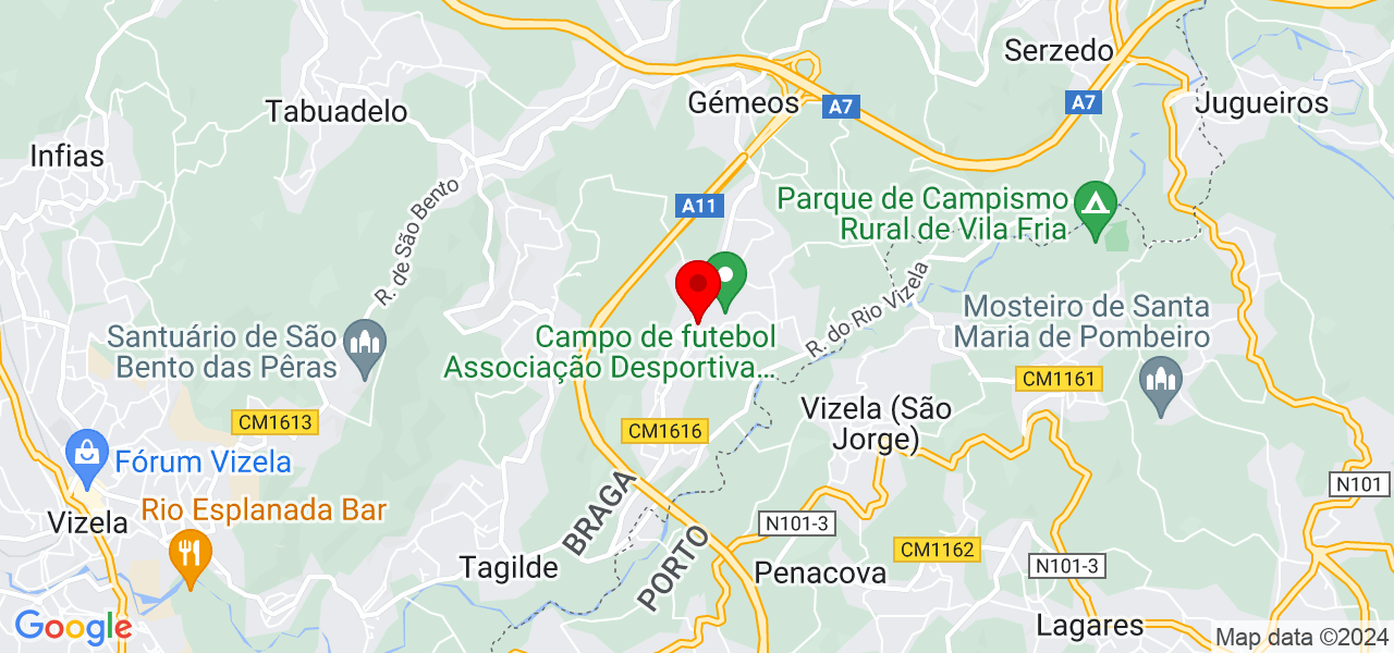 Paulo Costa - Porto - Felgueiras - Mapa