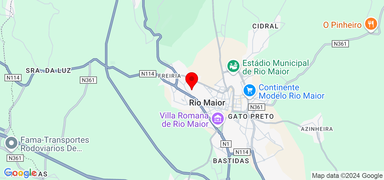 Brilho &amp; Organiza&ccedil;&atilde;o - Santarém - Rio Maior - Mapa