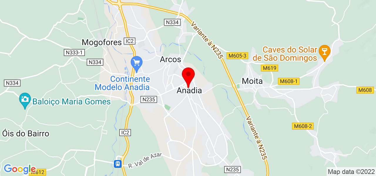 Mariana Sim&otilde;es - Aveiro - Anadia - Mapa