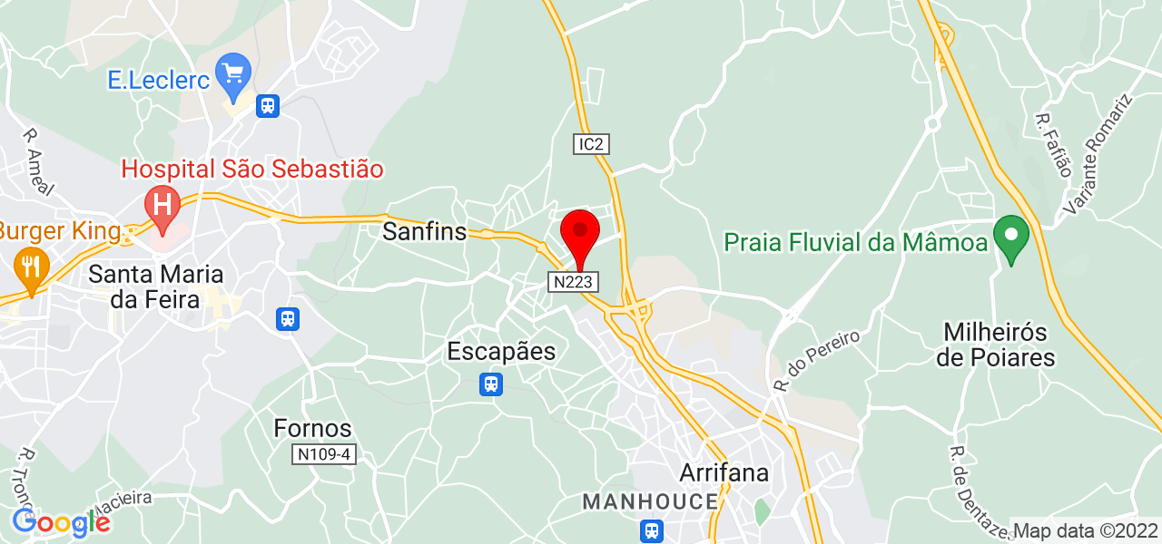 Akii Reformas - Aveiro - Santa Maria da Feira - Karte