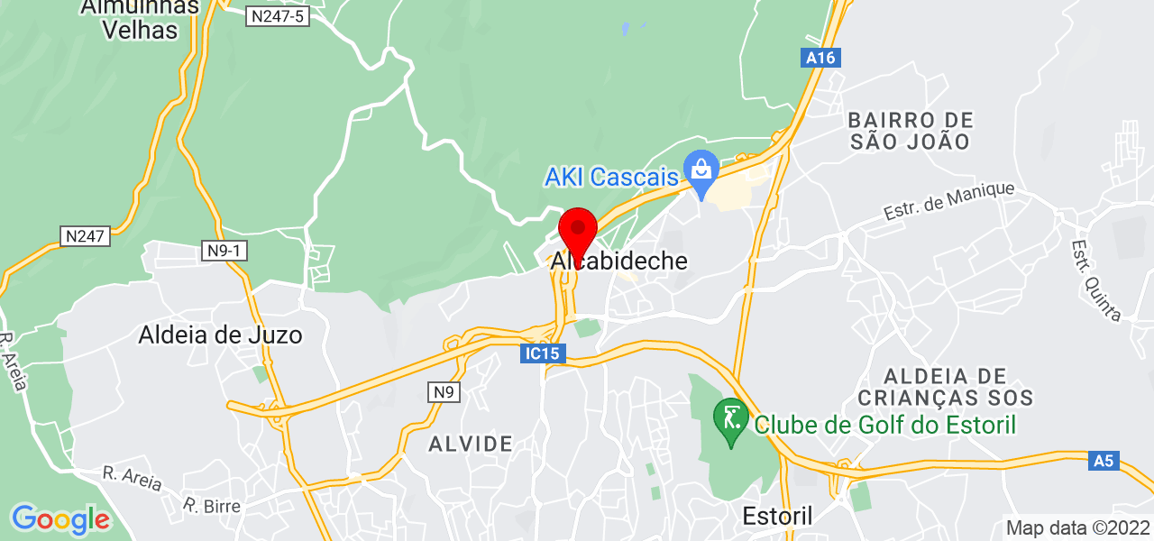 ANDA-K&Aacute; Limpezas e Pinturas - Lisboa - Cascais - Mapa