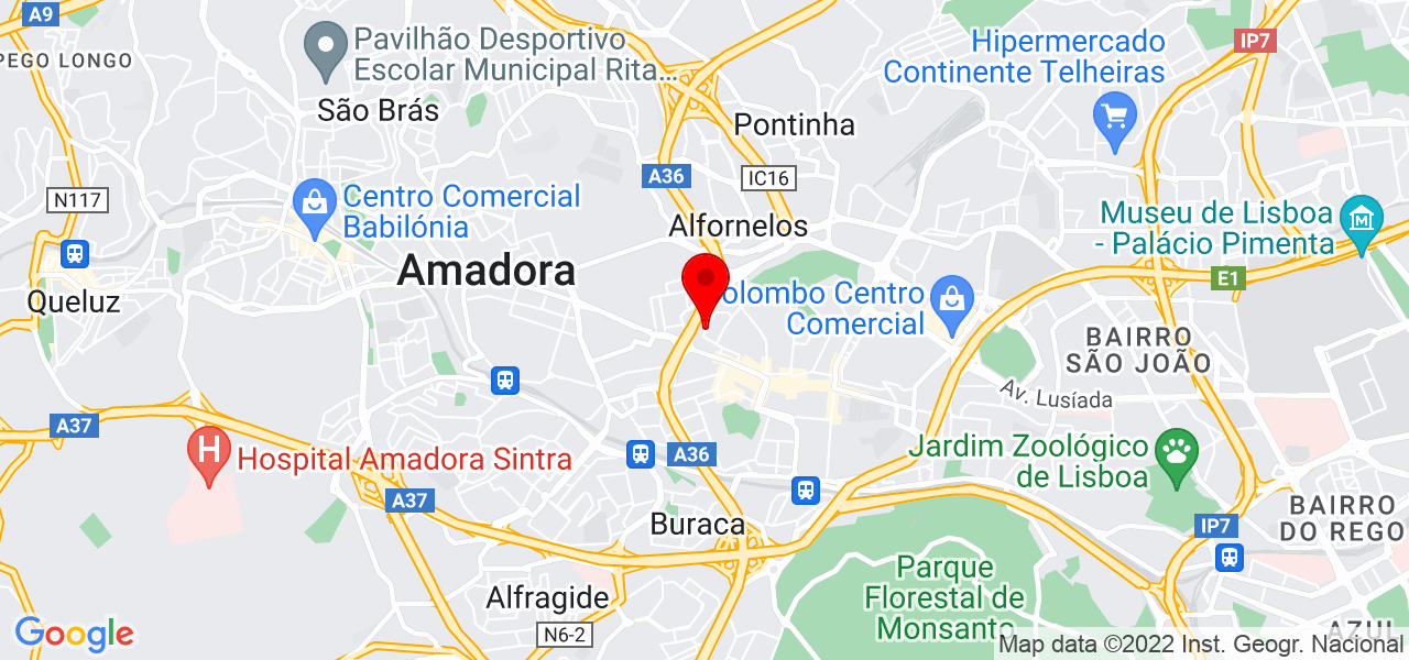 Ana Francisca Gon&ccedil;alves - Lisboa - Lisboa - Mapa