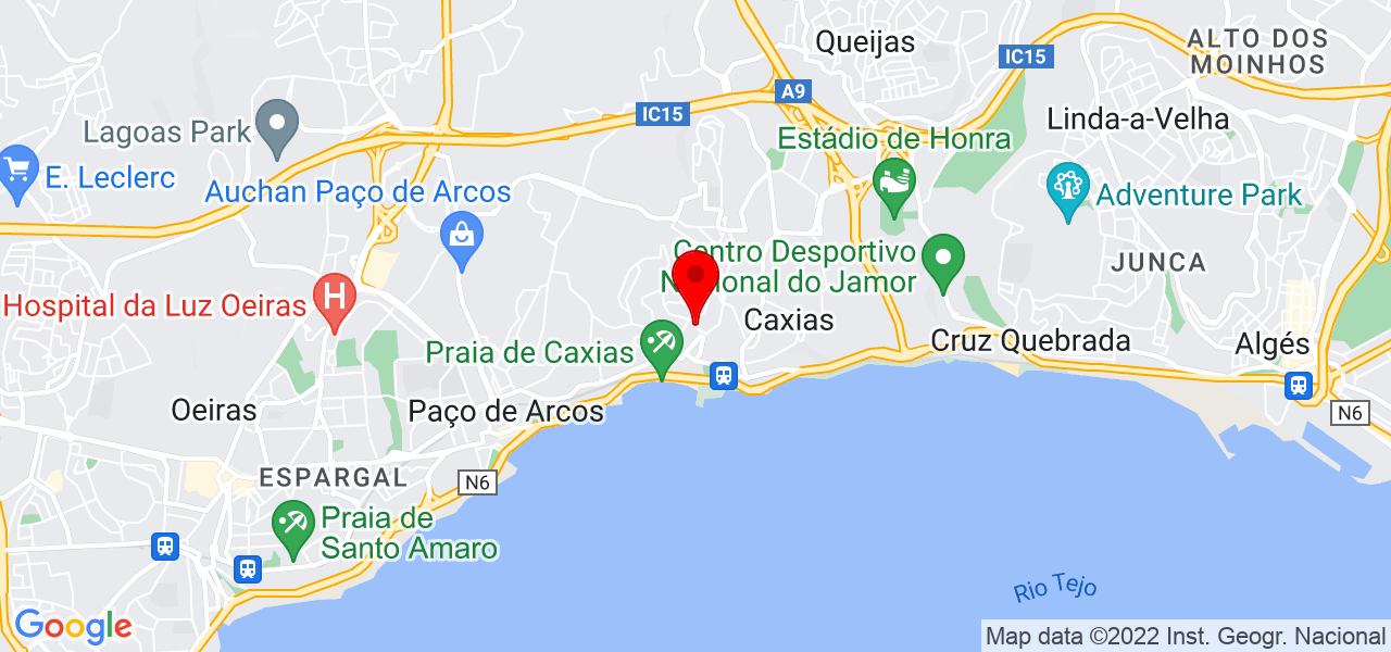 Joaquim Martins fa&ccedil;o - Lisboa - Oeiras - Mapa