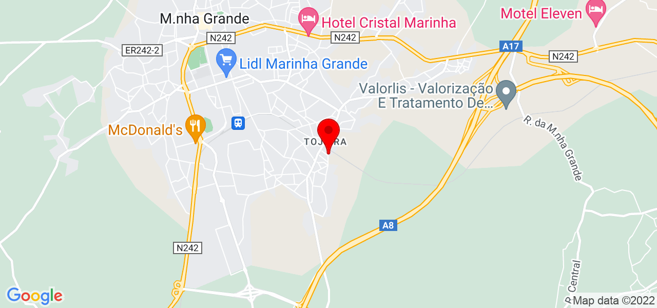Maria Silva - Leiria - Marinha Grande - Mapa