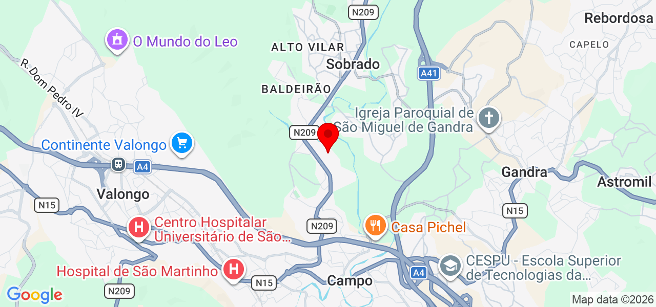 Rafael Ribeiro - Porto - Valongo - Map