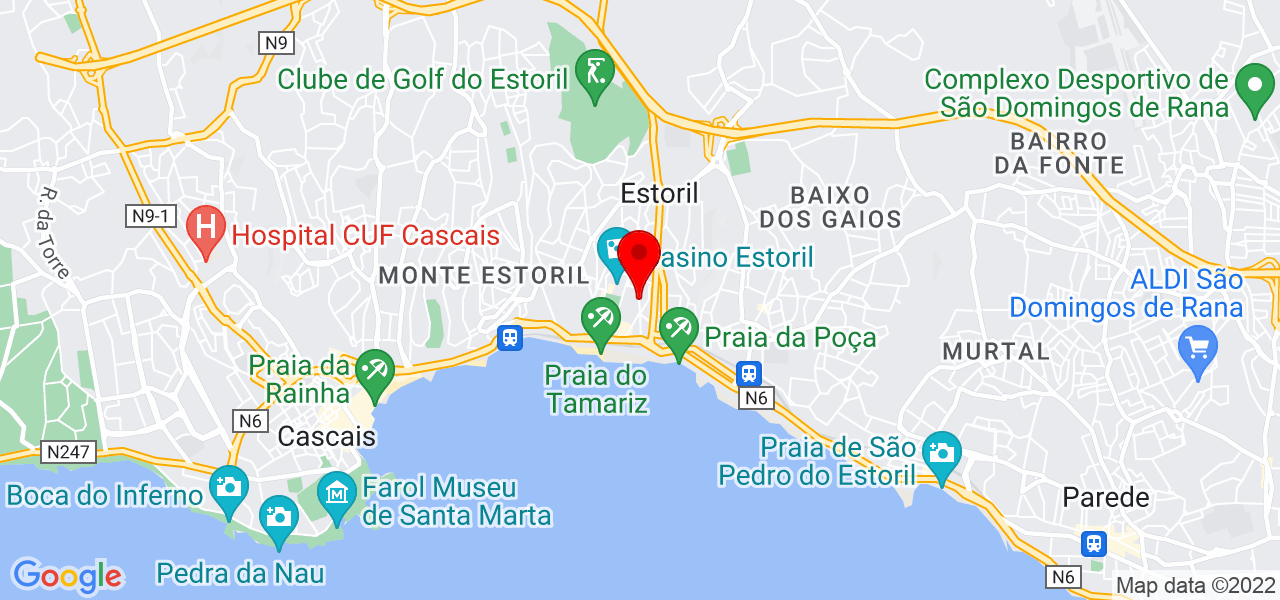 Pedro Duarte Treinamento Inteligente - Lisboa - Cascais - Mapa
