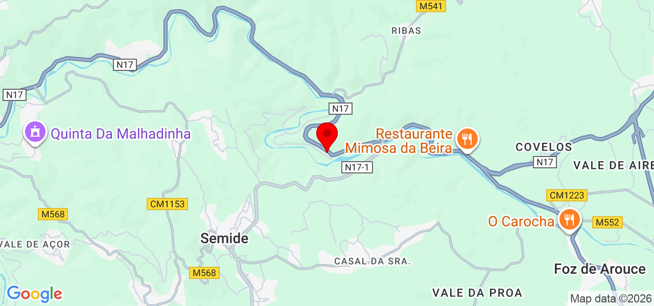 Gabriela Luís - Coimbra - Miranda do Corvo - Mapa