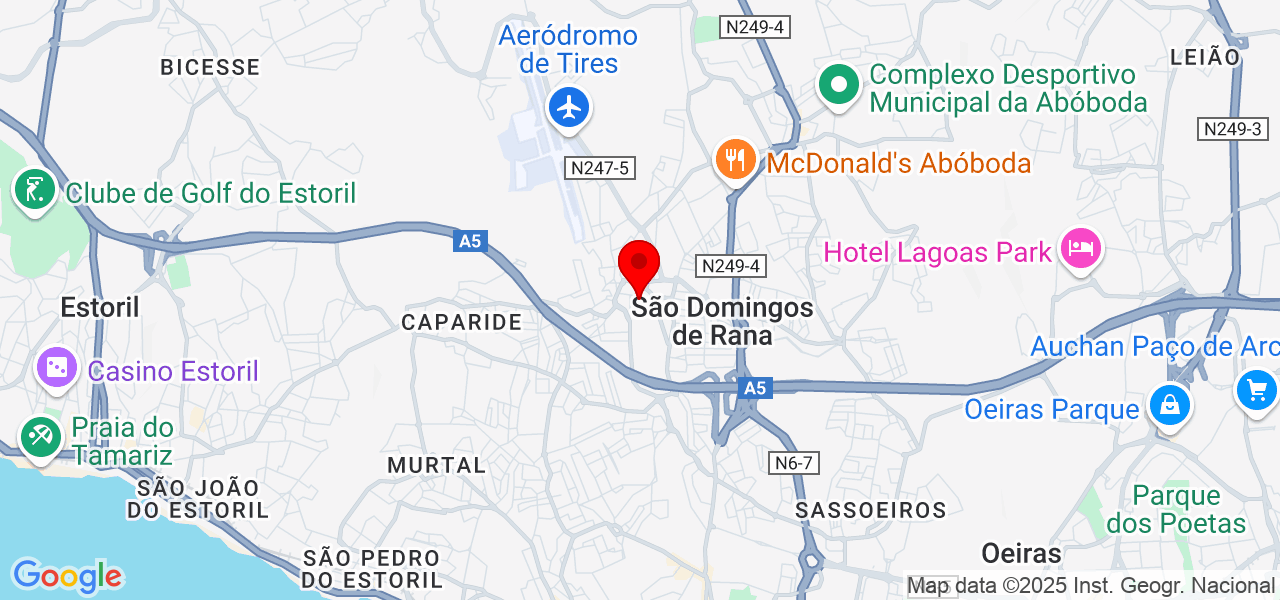 maria adami - Lisboa - Cascais - Mapa