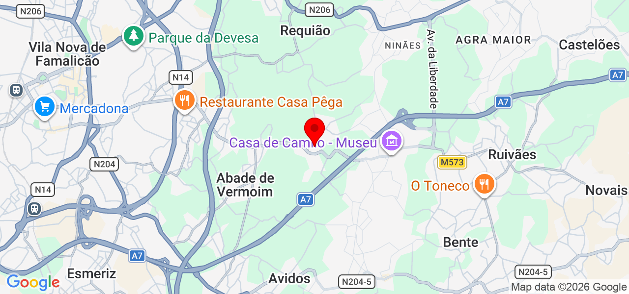 Mariana Couto - Braga - Vila Nova de Famalicão - Map