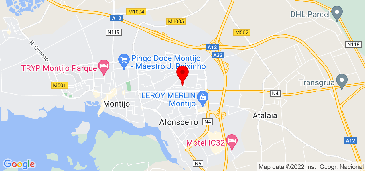 Emilia - Setúbal - Montijo - Mapa