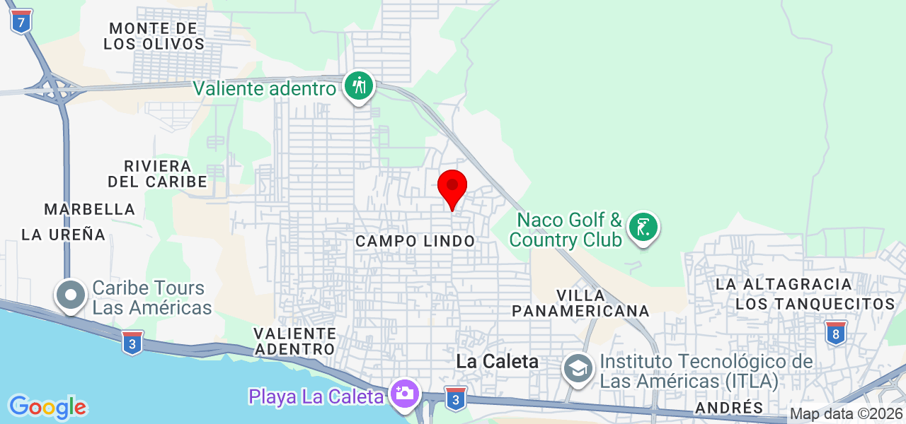 Harmonygroup - Santo Domingo - La Caleta - Map