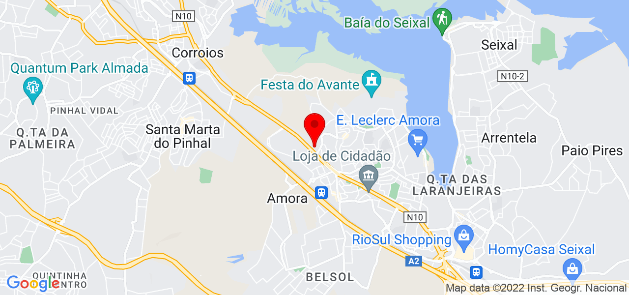 Silva - Setúbal - Seixal - Mapa