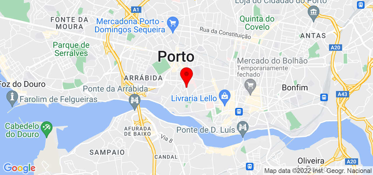 Anastasiia Butko - Porto - Porto - Mapa