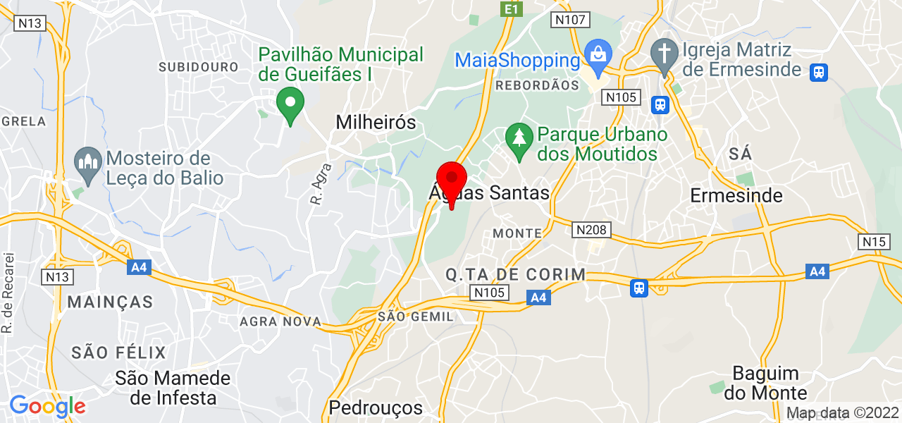 Duarte Leite - Porto - Maia - Mapa