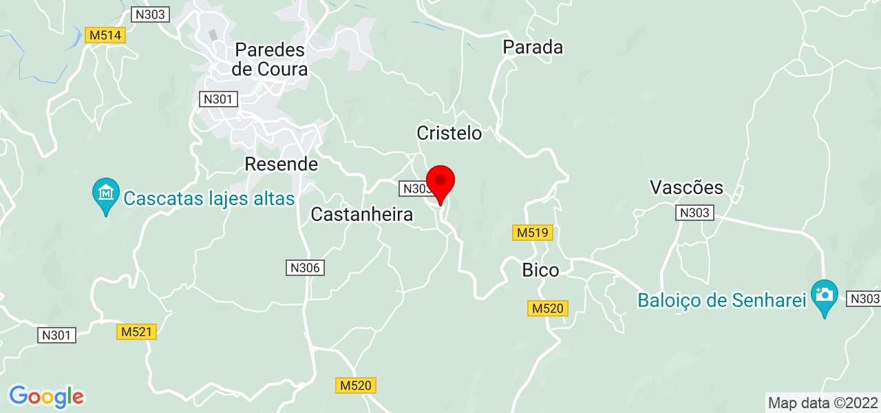 J&uacute;lio - Viana do Castelo - Paredes de Coura - Mapa