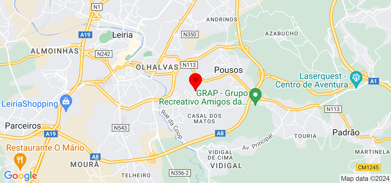 Beatriz Gon&ccedil;alves - Leiria - Leiria - Mapa