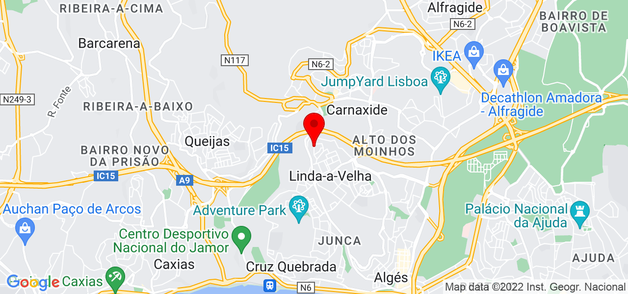 Fernanda Werneck - Lisboa - Oeiras - Map