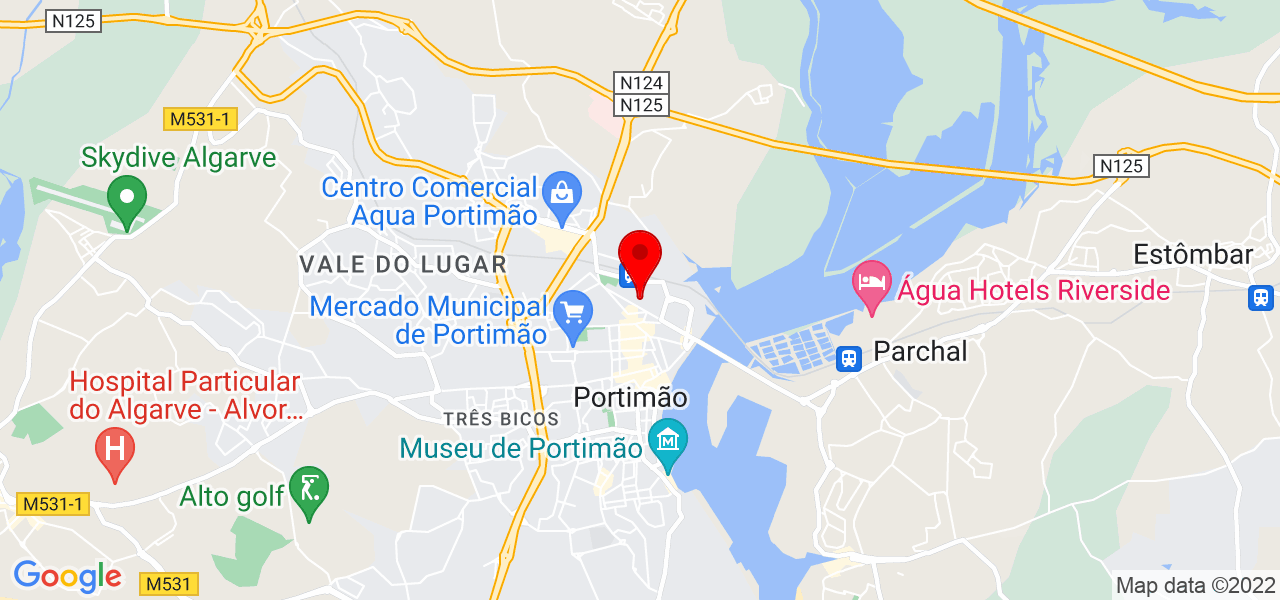 Valdelirio Martinez - Faro - Portimão - Mapa