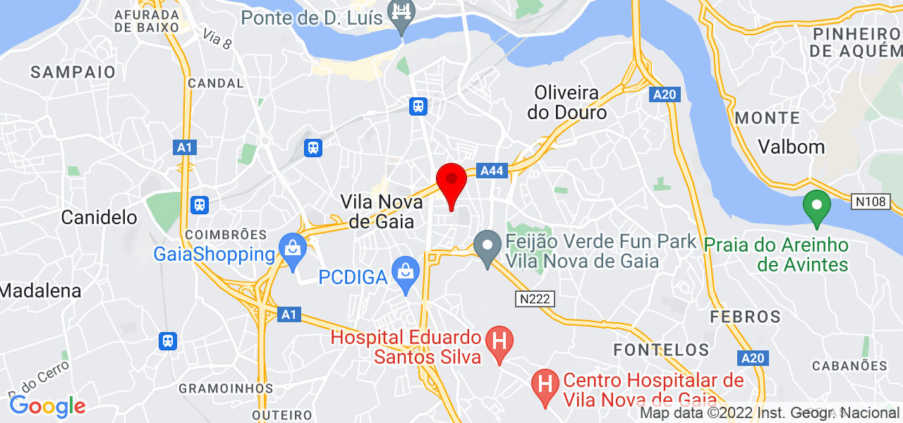 Giovanni Monteiro - Porto - Vila Nova de Gaia - Mapa