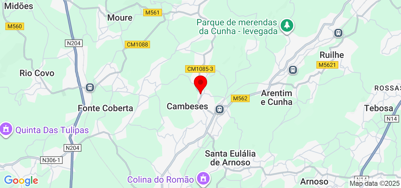 Mmterraplanagens e construção - Braga - Barcelos - Mapa