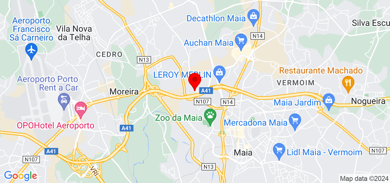 Lar de Idosos da Ana - Porto - Maia - Mapa