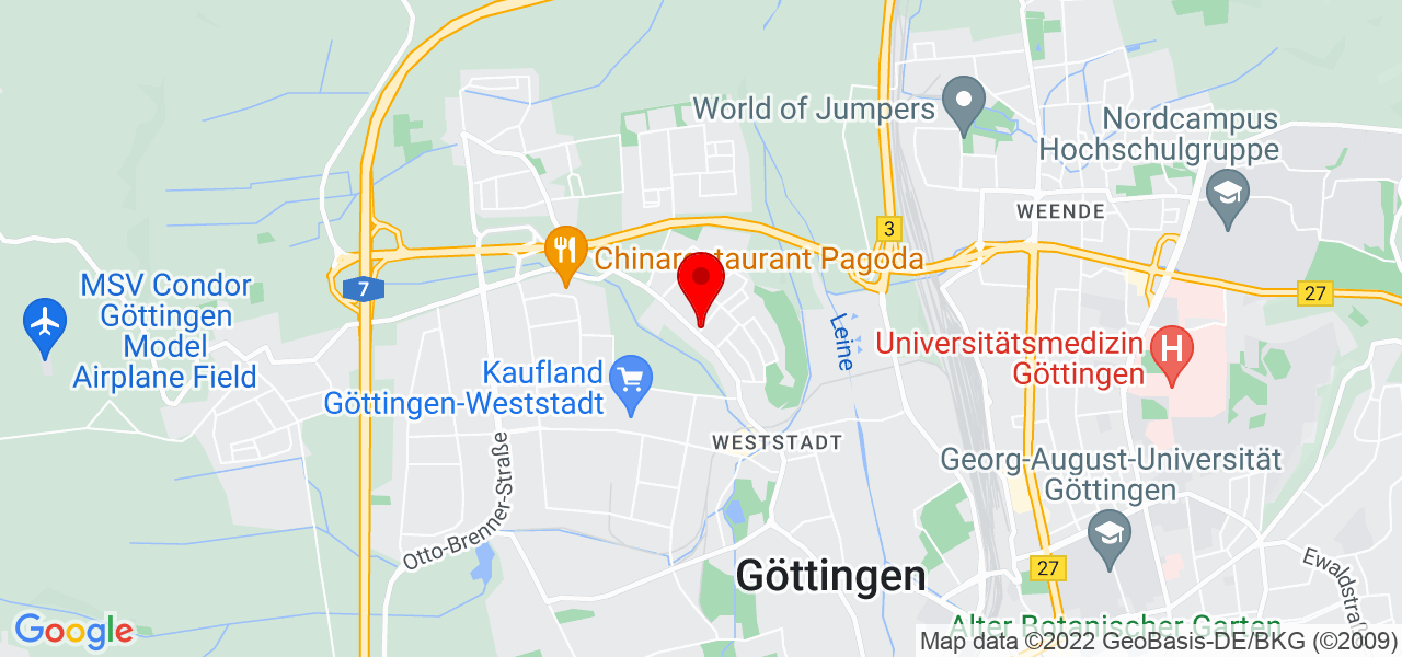 SFR Stein & Fassadenreinigung - Niedersachsen - Göttingen - Karte