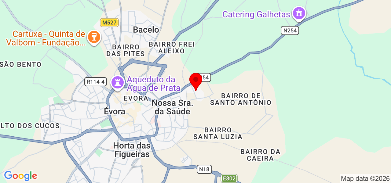Duara Eventos - Évora - Évora - Mapa