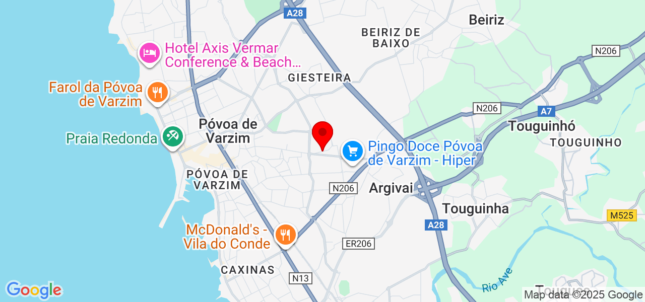 Elysa Borges - Porto - Póvoa de Varzim - Mapa