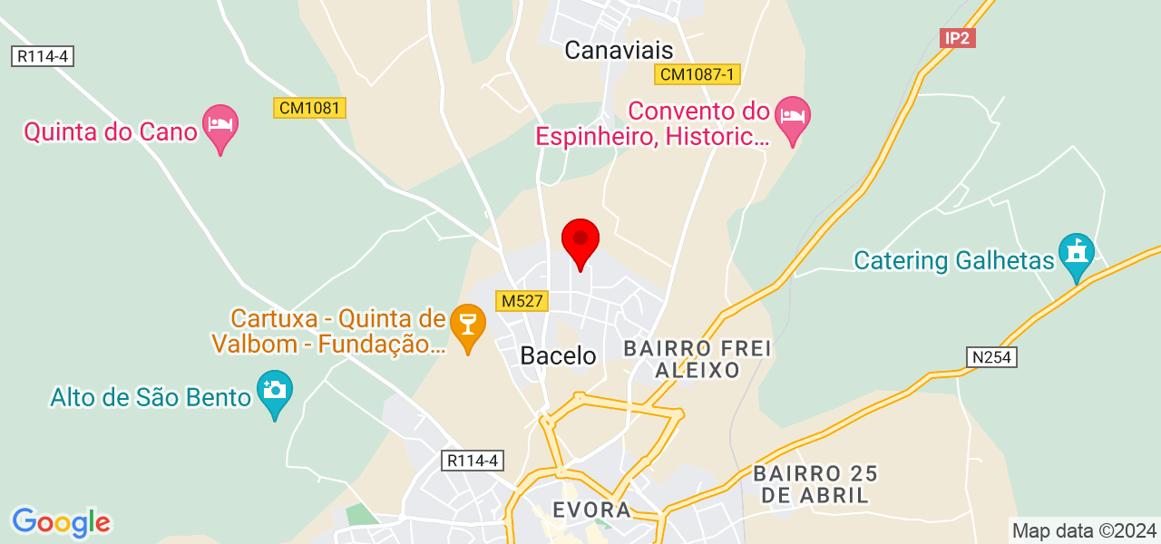 Elisabete Becho - Évora - Évora - Mapa