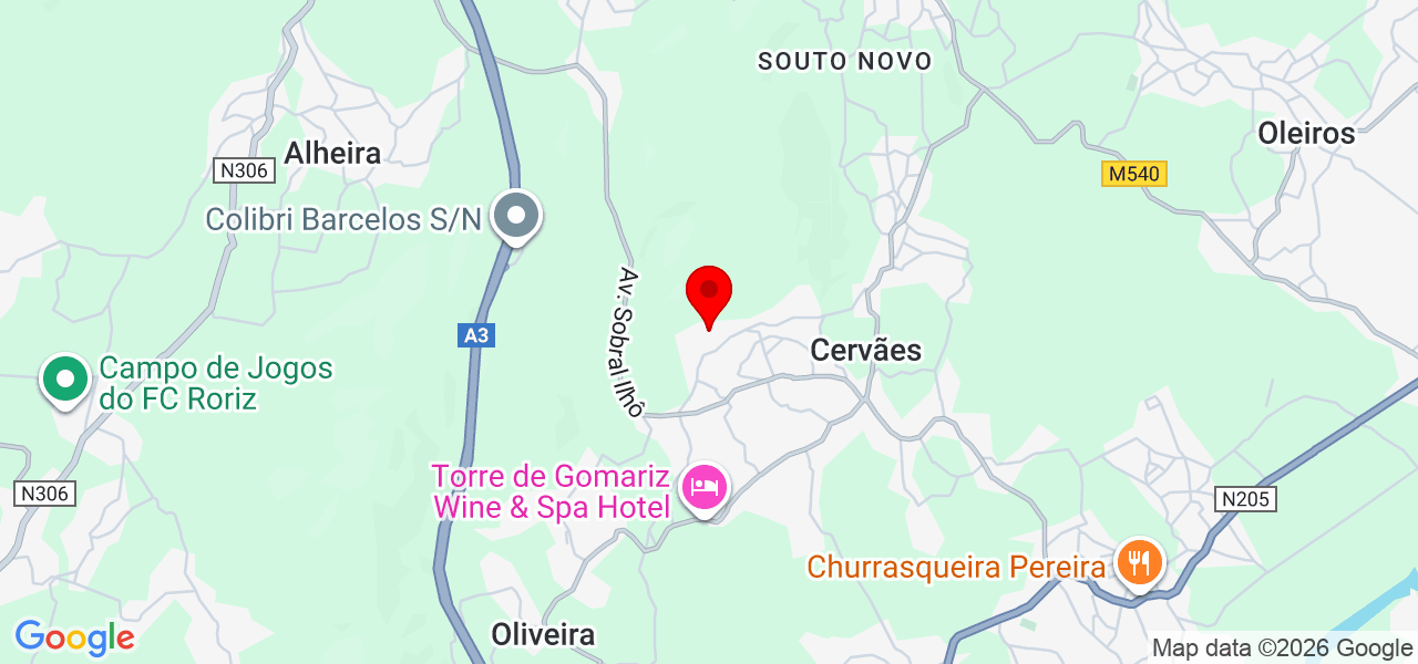 Elisabete Ferreira - Braga - Vila Verde - Mapa